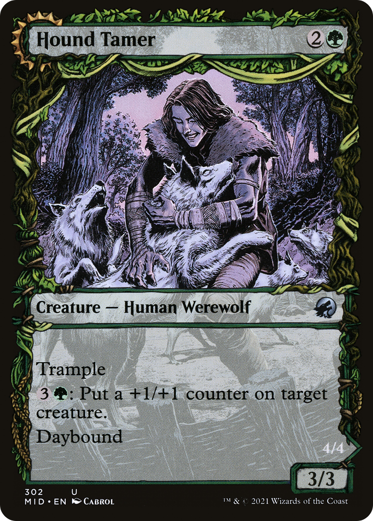 Hound Tamer // Untamed Pup (Showcase Equinox) [Innistrad: Midnight Hunt] Foil