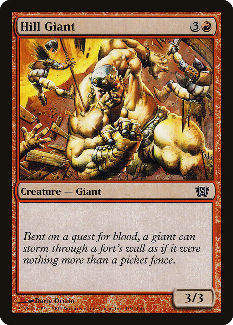 Hill Giant (194) Foil - Eighth Edition