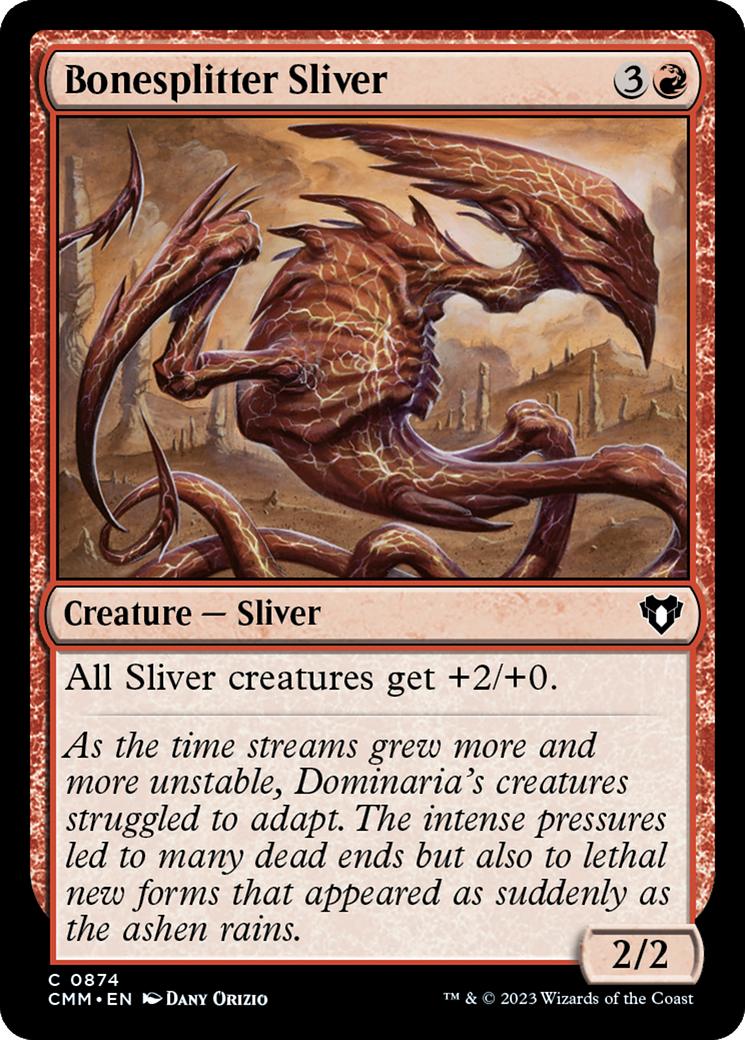 Bonesplitter Sliver [Commander Masters] | Silver Goblin