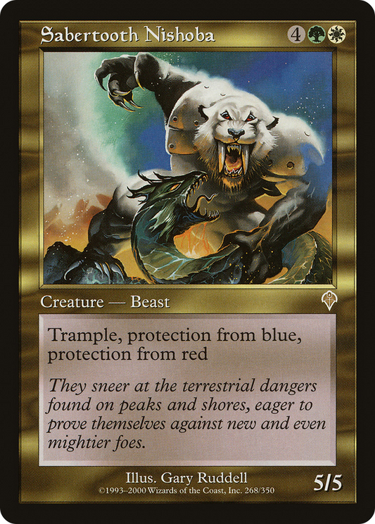 Sabertooth Nishoba [Invasion] Foil