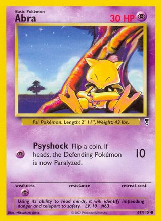 Abra (67) Reverse Holofoil - Legendary Collection