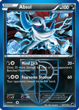 Absol (67/116) [Black & White: Plasma Freeze] | Silver Goblin