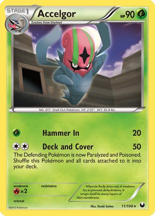 Accelgor (11/108) [Black & White: Dark Explorers] Reverse Holofoil