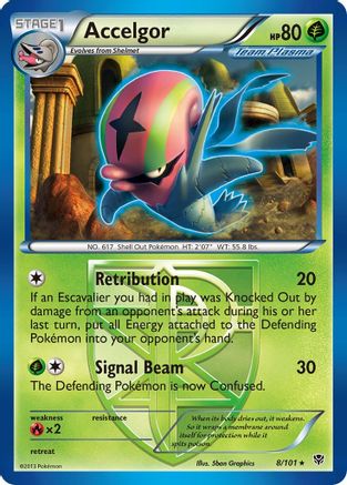 Accelgor (8/101) [Black & White: Plasma Blast] Reverse Holofoil