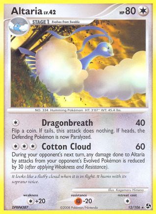 Altaria (12/106) [Diamond & Pearl: Great Encounters] | Silver Goblin