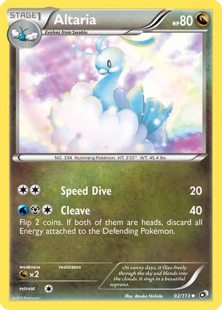 Altaria (92/113) [Black & White: Legendary Treasures] | Silver Goblin