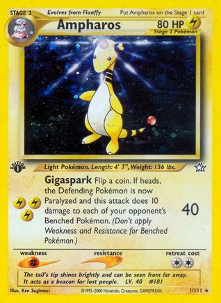 Ampharos (1/111) [Neo Genesis 1st Edition] | Silver Goblin