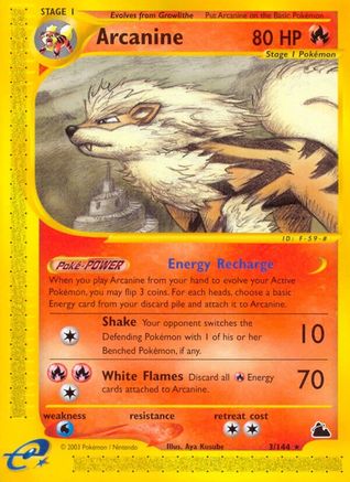 Arcanine (3) (3) Reverse Holofoil - Skyridge
