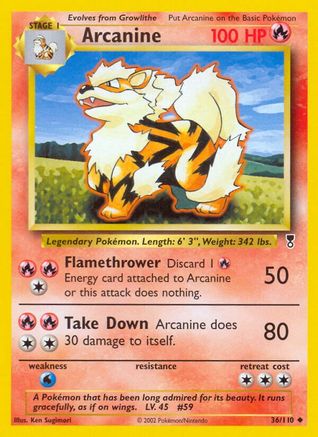 Arcanine (36) - Legendary Collection