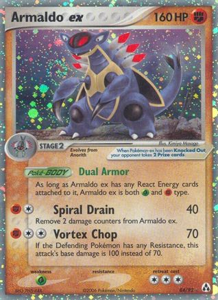 Armaldo ex (84) Holofoil - Legend Maker