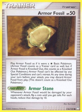 Armor Fossil (116) Reverse Holofoil - Mysterious Treasures