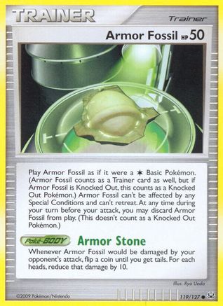 Armor Fossil (119) Reverse Holofoil - Platinum