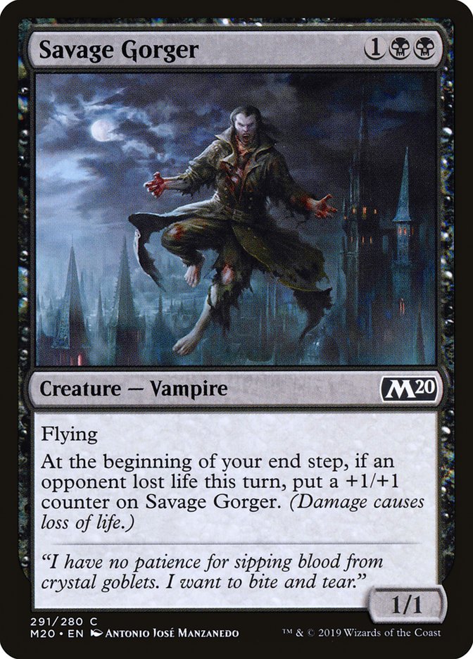 Savage Gorger [Core Set 2020] | Silver Goblin