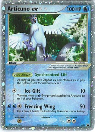 Articuno ex - 032 (EX Collector's Window Tins) (32) Holofoil - Nintendo Promos