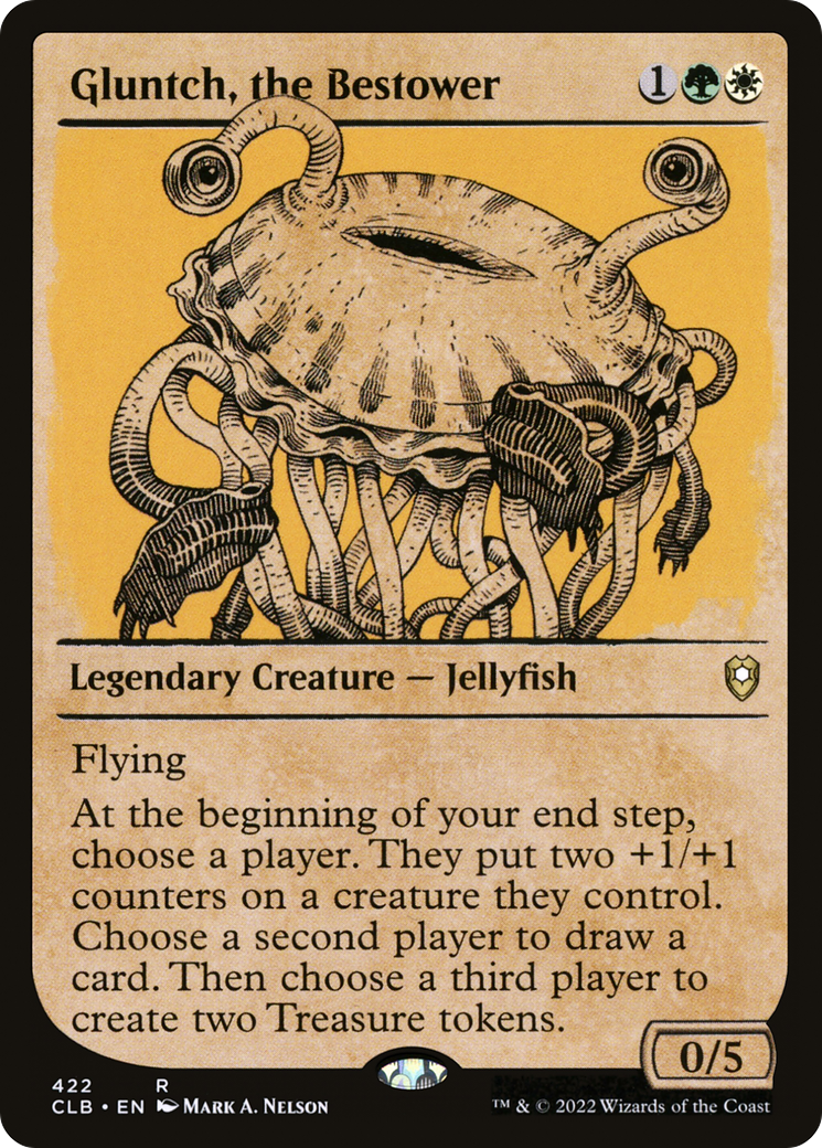 Gluntch, the Bestower (Showcase) [Commander Legends: Battle for Baldur's Gate] Foil