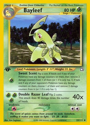 Bayleef (29/111) [Neo Genesis 1st Edition] | Silver Goblin