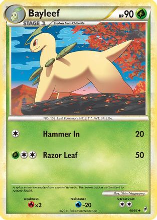 Bayleef (40/95) [HeartGold & SoulSilver: Call of Legends] Reverse Holofoil