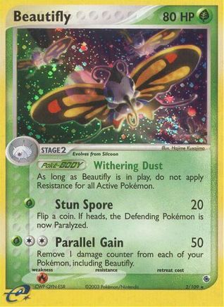 Beautifly (2) Reverse Holofoil - Ruby and Sapphire