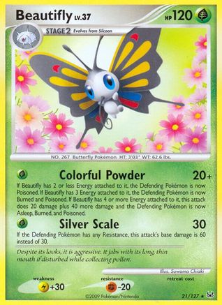 Beautifly (21) Reverse Holofoil - Platinum