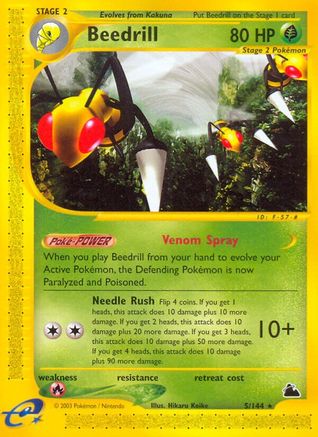 Beedrill (5) (5) Reverse Holofoil - Skyridge