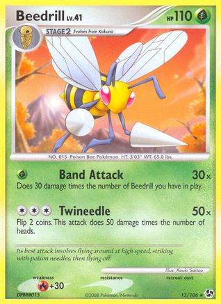 Beedrill (13) Reverse Holofoil - Great Encounters