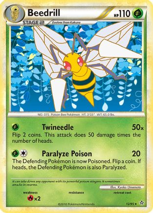 Beedrill (12) Reverse Holofoil - Unleashed