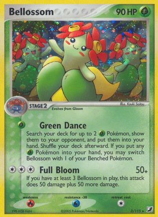 Bellossom (3) Reverse Holofoil - Unseen Forces