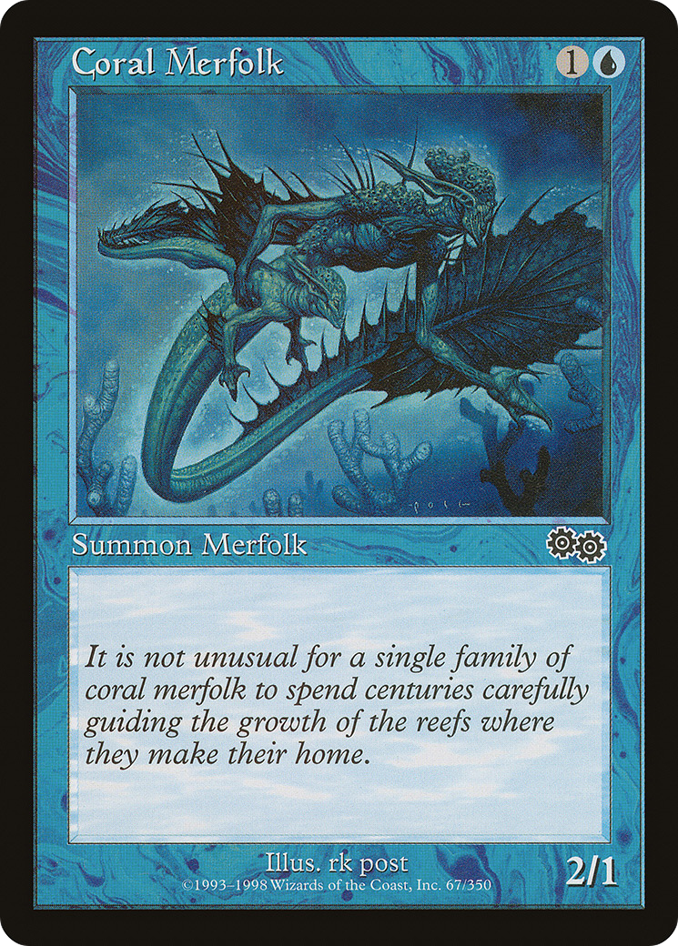 Coral Merfolk [Urza's Saga] | Silver Goblin