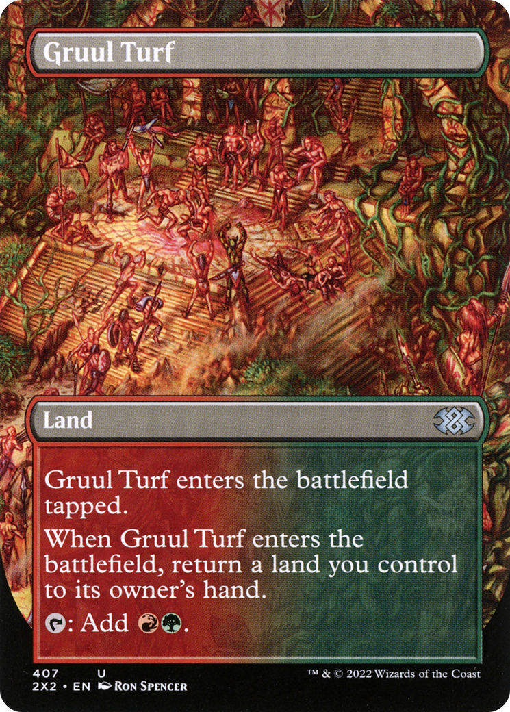 Gruul Turf (Borderless Alternate Art) [Double Masters 2022] Foil