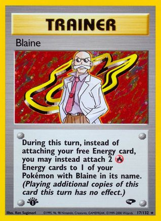 Blaine (17/132) [Gym Challenge Unlimited] | Silver Goblin