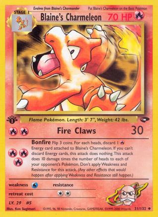 Blaine's Charmeleon (31) (Unlimited) - Gym Challenge