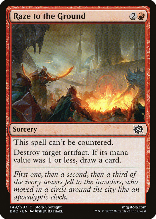Raze to the Ground [The Brothers' War] Foil