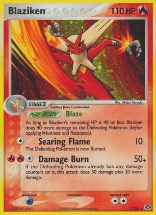 Blaziken (1) Holofoil - Emerald