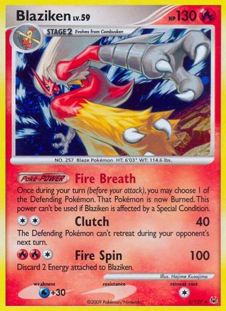 Blaziken (3) Holofoil - Platinum