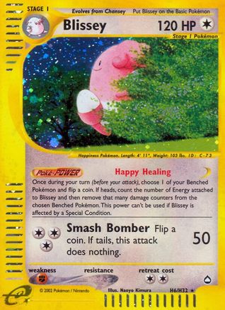 Blissey (H6) (H6) Holofoil - Aquapolis
