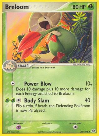 Breloom (22/106) (Stamped) [EX: Emerald] | Silver Goblin