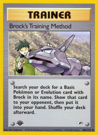 Brock's Training Method (106/132) [Gym Heroes Unlimited] | Silver Goblin