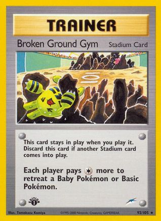 Broken Ground Gym (92/105) [Neo Destiny Unlimited] | Silver Goblin