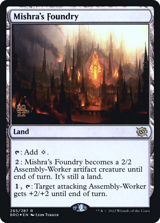 Mishra's Foundry [The Brothers' War Prerelease Promos]