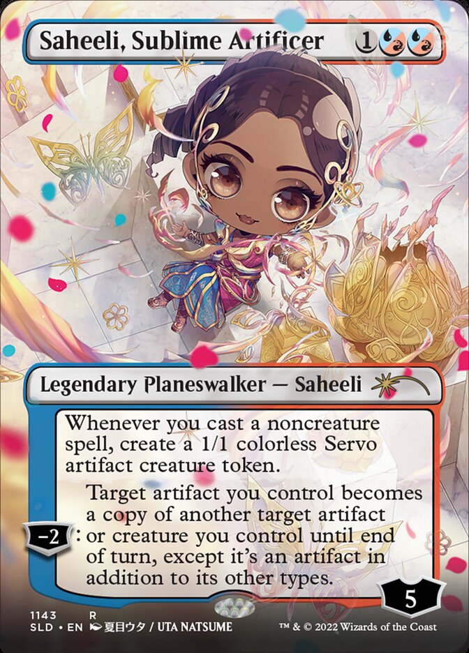 Saheeli, Sublime Artificer (Borderless) [Secret Lair Drop Series] | Silver Goblin