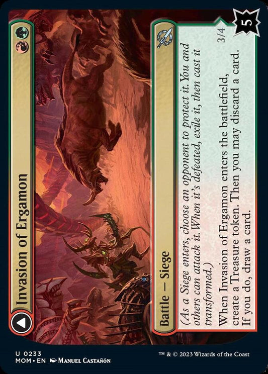 Invasion of Ergamon // Truga Cliffcharger [March of the Machine] Foil