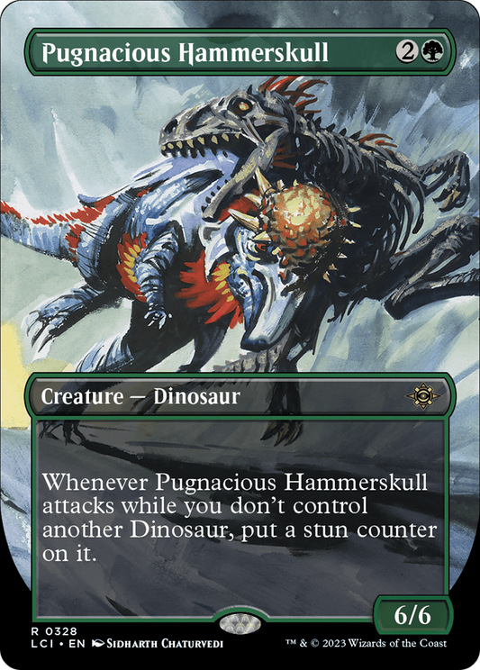 Pugnacious Hammerskull (Borderless) [The Lost Caverns of Ixalan] Foil