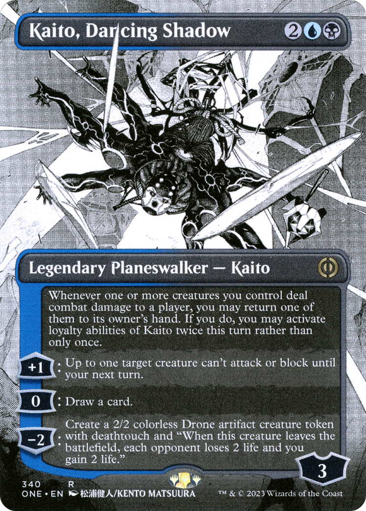 Kaito, Dancing Shadow (Borderless Manga) [Phyrexia: All Will Be One] | Silver Goblin