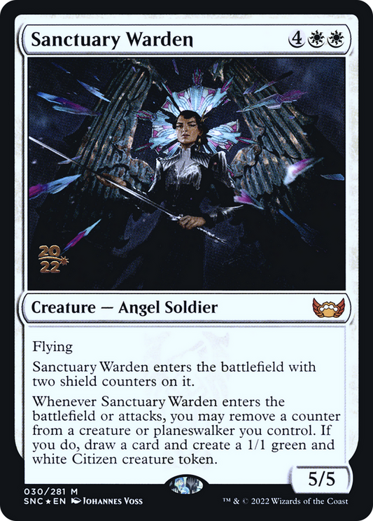 Sanctuary Warden [Streets of New Capenna Prerelease Promos]