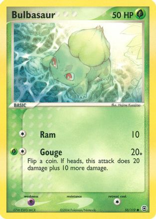 Bulbasaur - 055/112 (55) Reverse Holofoil - FireRed & LeafGreen