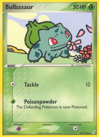 Bulbasaur - 045/100 (45) Reverse Holofoil - Crystal Guardians