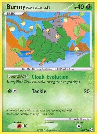 Burmy Plant Cloak (56) Reverse Holofoil - Arceus