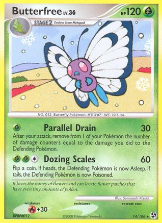 Butterfree (14/106) [Diamond & Pearl: Great Encounters] | Silver Goblin