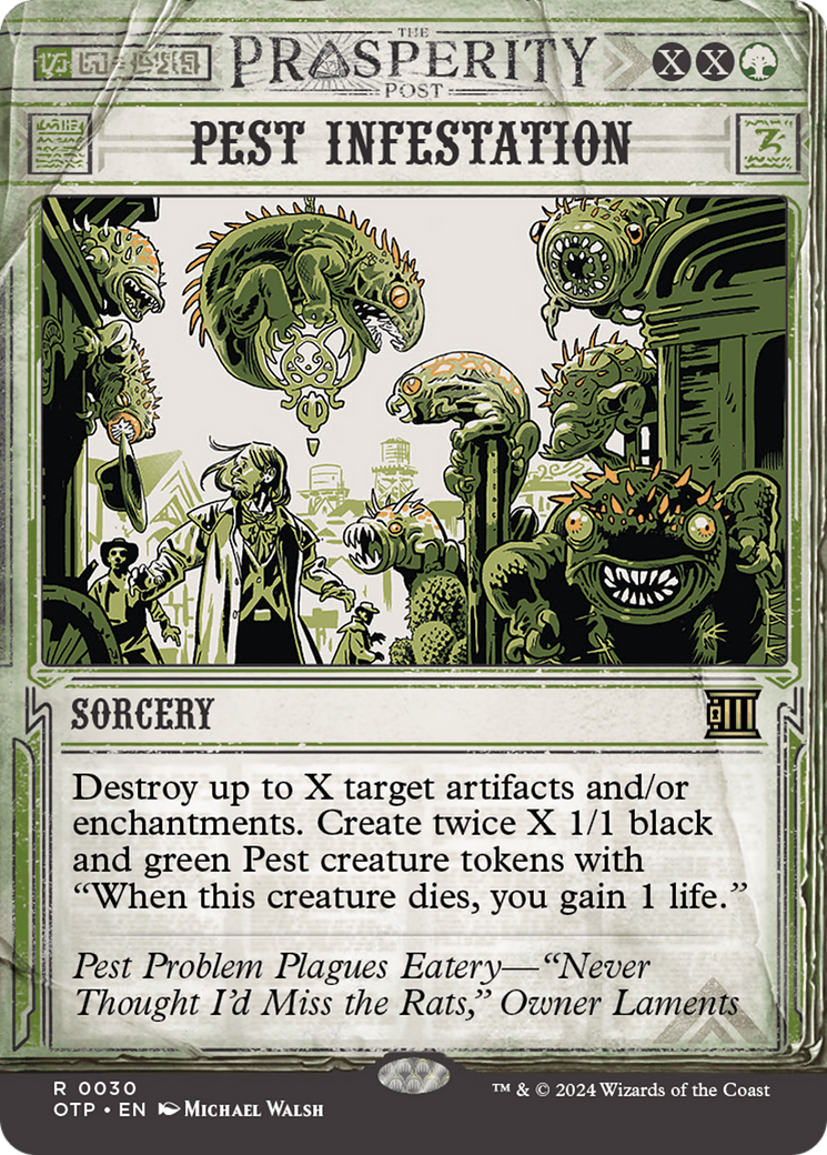 Pest Infestation (Showcase) (030) Foil - Breaking News