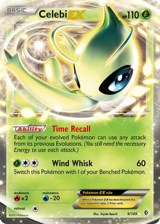 Celebi EX (9/149) [Black & White: Boundaries Crossed] | Silver Goblin